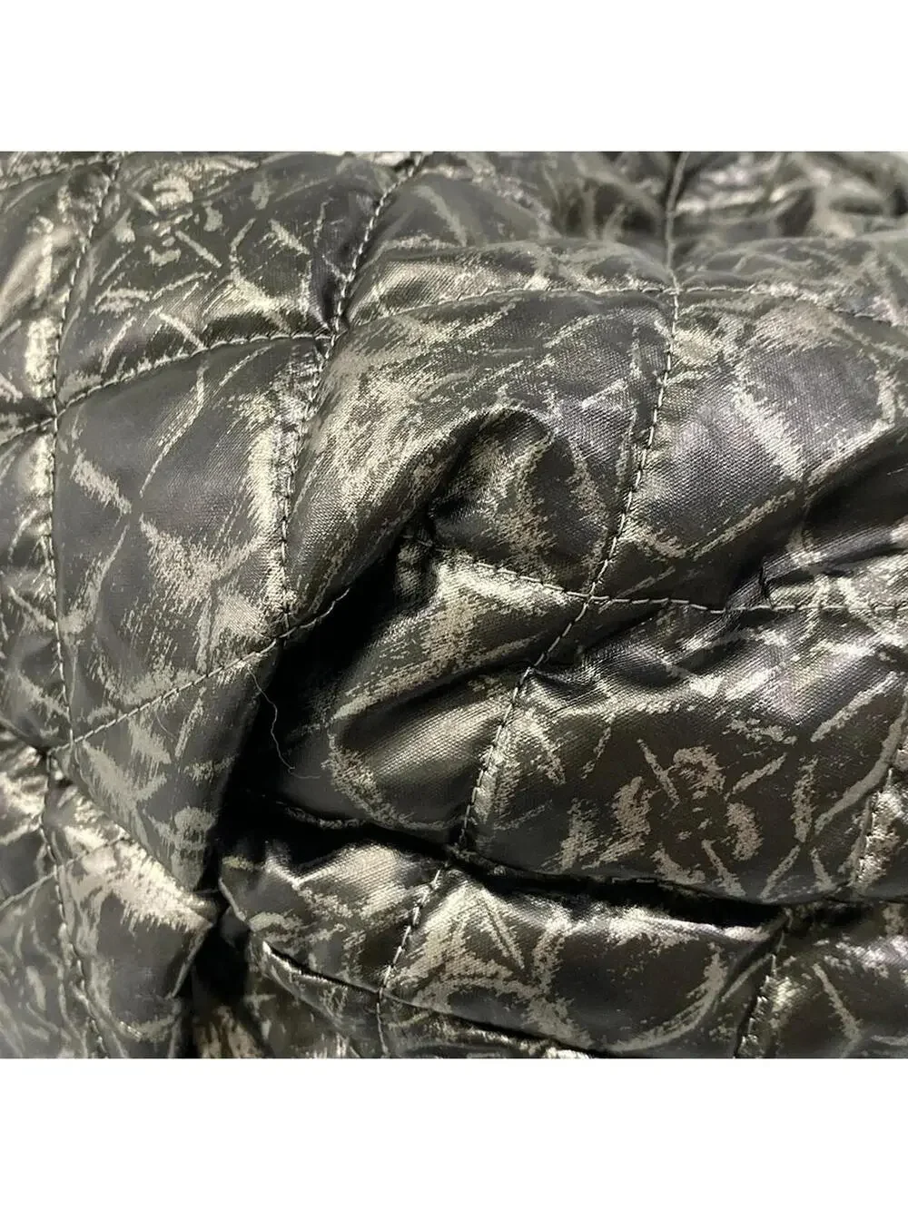 Chanel Melrose Cabas Black Silver #304863C14B